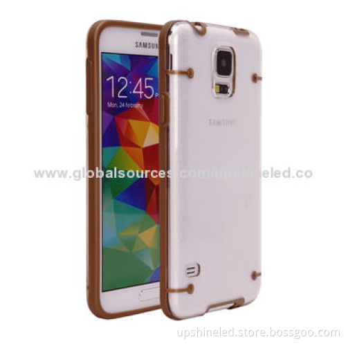 Drop-resistant PC Cases for Samsung Galaxy S5 Decorated by TPU